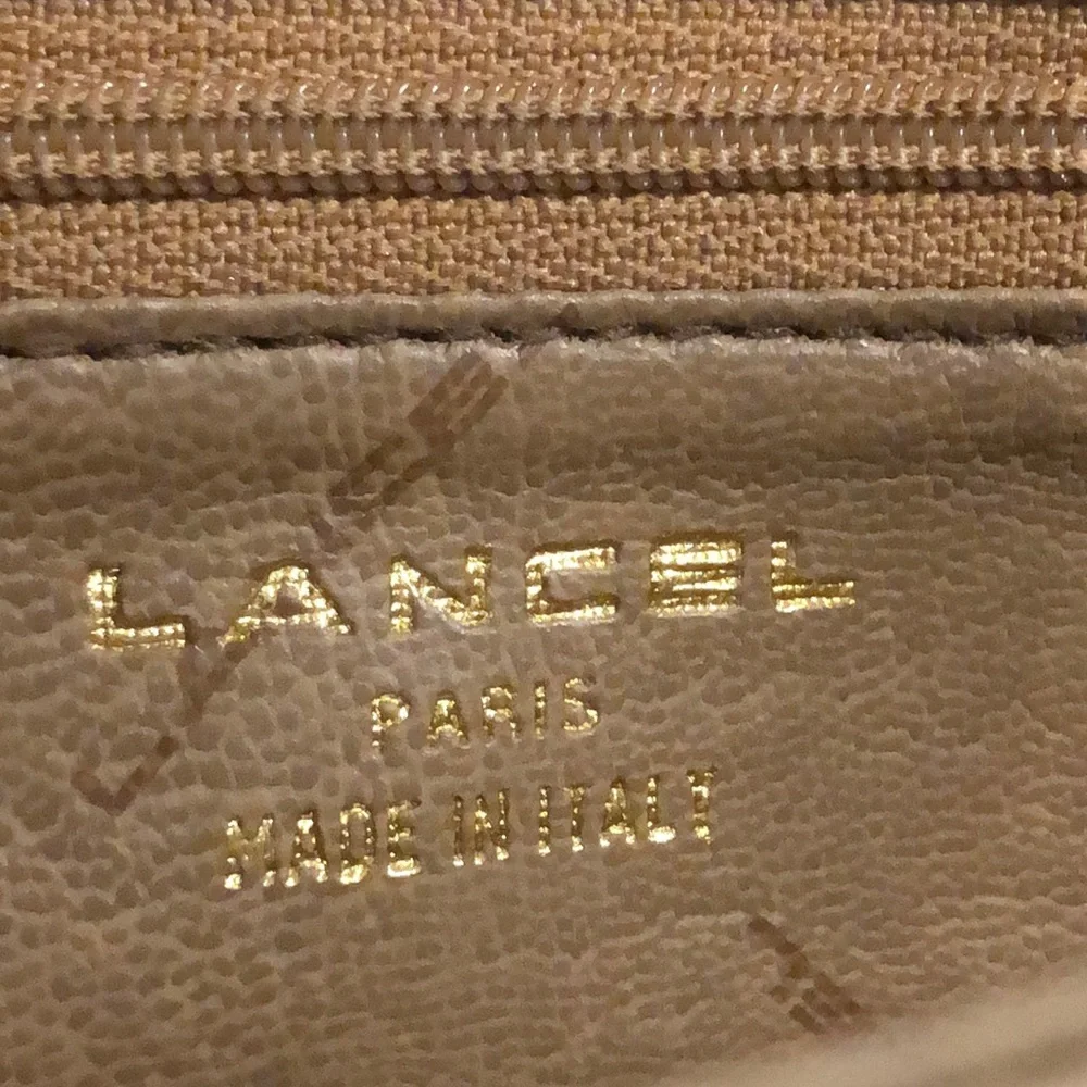 LANCEL Messenger Saddle Crossbody Bag Made In Italy RARE EUC